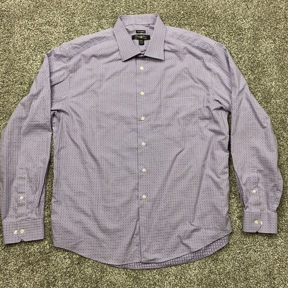 Pronto Uomo Shirt Mens 2XL Button Up Dress Shirt Stripe Non-Iron Business Office - Picture 1 of 7